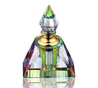 H&D HYALINE & DORA H&D Bouteille de parfum vintage vide, mini bouteille d'atomisation rechargeable, bouteille de pulvérisation en verre vintage de 3 ml (pyramide rectangulaire)