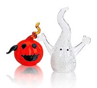 H&D HYALINE & DORA Lot de figurines miniatures en verre soufflé pour Halloween, décoration de fête de carnaval, maison hantée, cheminée