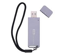 H&D Hyaline&Dora M.2 NVME PCIe SSD Enclosure to USB3.1 Type-A Gen 2 M.2 SSD Enclosure PCIe NVMe Hard Disk External 2242 2230 SSD Case (Grey)