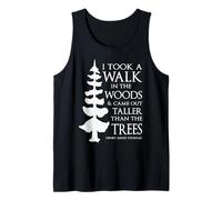 H.D. Thoreau T-Shirt avec Dictons de Motivation Walk in The Woods Débardeur