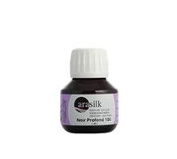 H Dupont DU0170050100C - Peinture Sur Soie, Noir profond N°100 - Pot 50 ml - couleurs pigmentées de qualité supérieure - Idéal pour les débutants ARASILK
