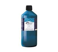 H DUPONT DU0601000221C - Peinture Sur Soie Classique Cyan N°221 - Pot De 1 L - Colorants acides pour une qualité supérieure - Idéale pour les professionnels, grande contenance