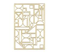 H DUPONT DUS0944C - Set de 5 cadres 10x15cm à peindre - Géométriques - Contient 5 cartes - 1 cadre - 1 pinceau - 1 carte test - Peinture sur soie - activité créative