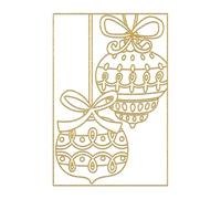 H DUPONT DUS0945C - Set de 5 cadres 10x15cm à peindre - Noël - Contient 5 cartes - 1 cadre - 1 pinceau - 1 carte test - Peinture sur soie - activité créative