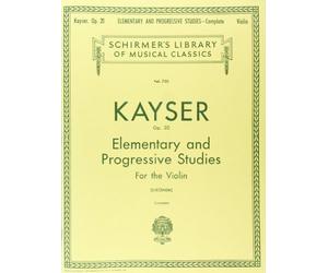 [(H.E. Kayser: 36 Elementary and Progressive Studies Complete Op.20 (Violin) )] [Author: Ernst Kayser Heinrich] [Feb-1998]