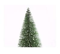 H. Eternal & # X1 F384 ; Artificielle Mini Vert Sapin de Noël d'intérieur Décoration de Noël Facile à Plier Branche bâton Cèdre Blanc, Green, 20CM/7.87''