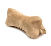 H&F | Oreiller de lecture Os de lecture Coussin de nuque Coussin de nuque Coussin en os Coussin de voyage lavable pour lit canapé | Couleur : beige