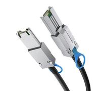H!Fiber.com Câble externe 6G Mini SAS SFF-8088 vers SFF-8088, 6 Gbit/s câble externe attaché SCSI, 26 broches, impédance 100-Ohm, 2 m, 30 AWG