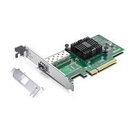 H!Fiber.com Carte réseau Ethernet 10G, NIC SFP+, 10GbE CNA, Fonction Compatible avec X520-DA1, avec contrôleur Intel 82599EN, supportant Windows Server/Linux/VMware (Pas de Support Mac)