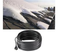 H&G Lifestyles Chauffage de gouttière 42M 230 V - Câble chauffant auto-régulant 26 W/m pour gouttière, tuyau, conduite d'eau - Chauffage d'accompagnement antigel, bande chauffante contre la glace et