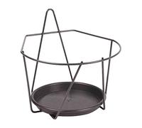 H.G. Support de Pot de Fleurs Mural Gris Diamètre : 22 cm