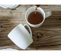 H&H 40500 Lot de 6 Mug Coupé Bone China CC365