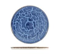 H&H Cobalt Lot de 6 assiettes rondes, porcelaine, 28 cm
