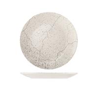 H&H 6 Assiettes Rondes En Porcelaine Dure Avec Bord Renforcé. Diamètre Cm