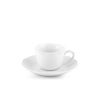 H&H 6 Tasses À Café Avec Soucoupe Festonnée En Porcelaine CC 120