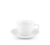 H&H 6 Tasses De Thé Avec Assiette Festonnée En Porcelaine CC 230