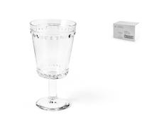 H&H 6 Verres Collier En Verre Transparent Avec Bord Perlé Cl 27