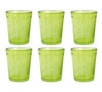 H&H 6 Verres Giada Boisson En Verre Couleur Verte Cl 46