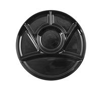 H & H 7069930 assiettes, céramique, noir