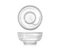 H&H 7627056 Coupelle avec pied d'autre verre, blanc, 10,5 cm, verre