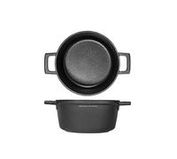 H&H Alessandro Borghese Essential Casseruola in Alluminio Pressofuso con Rivestimento Antiaderente Shot Blasting Tecnology adatto anche per cottura su piano ad induzione cm 30