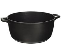 H&H Ancien Chef Casserole Anti-adhésive avec 2 poignées, Aluminium, Noir