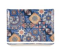 H&H Angie Plat Rectangulaire, Grès, 24x17 Cm Décoré