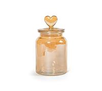 H&H Barattolo Vetro Con Tappo Cuore Cc 1000