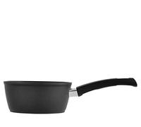 H&H Black Twist Casserole Anti-adhésive Spirale avec 1 Manche, Aluminium, Noir