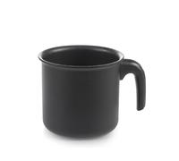H&H Bouilloire Titan Ø12 cm en aluminium noir - Revêtement antiadhésif Pfluon sans PFOA, adapté à l'induction, vitrocéramique et tous les plans de cuisson - Poignée ergonomique