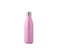 H&H - Bouteille thermos en acier inoxydable 18/10 sans BPA, réutilisable, pour adultes et enfants, bouteille thermos en métal pour boissons chaudes et froides avec motif, 750 ml - Fuchsia/Purpurine