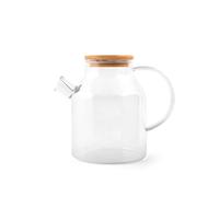 H&H Brocca In Borosilicato Con Coperchio Bambu Lt 1,4