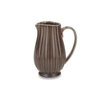 H&H Brocca Lotus In Stoneware Marrone Lt 1,08