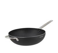 H&H by Bruno Barbieri MasterPlus Wok 32 cm, aluminium avec revêtement antiadhésif, induction, noir