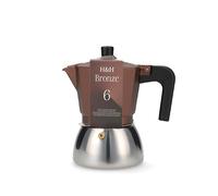 H&H Cafetière Bronze 6 tasses | Cafetière H&H Bronze de 6 tasses, fabriquée en aluminium et acier inoxydable