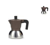 H&H Caffetiere Bronze 2 Tasses En Aluminium Et Acier Inox
