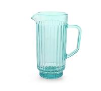 H&H Carafe Atena En Verre Traité Couleur Bleu Litre 1