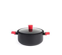 H&h Casserole 2 m anti-adhésif pulse avec couvercle 24 cm
