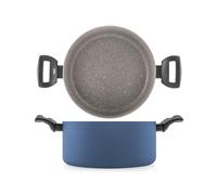 H&H Casseruola 2 Manici Antiaderente Arctic Cm 24