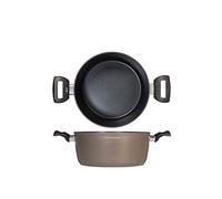 H&H Casseruola 2 Manici Antiaderente Cookplus Borghese, 24 cm, Standard, Medium