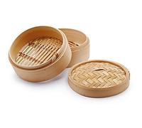 H&H Cestello Orientale In Bambu 3 Pezzi Cottura A Vapore Cm20