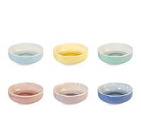 H&H Coachella Set 6 Coppette, New Bone China, 13cm, Colore, Estate