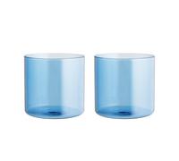 H&H Confezioni 2 Verres Daylight En Verre Borosilicate Bleu Cl 33