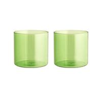 H&H Confezioni 2 Verres Daylight En Verre Borosilicate Vert 33 cl