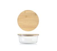 H&H Conteneur En Verre Avec Couvercle Et Joint En Silicone 17 Cm 970 Ml