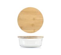 H&H Conteneur En Verre Avec Couvercle Et Joint En Silicone Rond 20 Cm