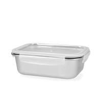 H&H Contenitore per alimenti rettangolare LOCK in acciaio inox 1,75 L