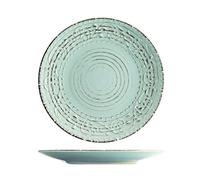 H&H Courtyard Boîte Assiettes Plates, Grès, Bleu Clair, 6 unités