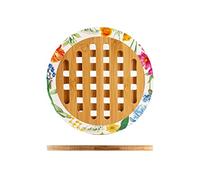 H&h Dessous de Plat Rond Caroline décoré 17,5 x H 1 cm