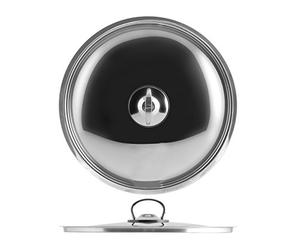 H&H Elodie Couvercle, Acier INOX, 24 cm